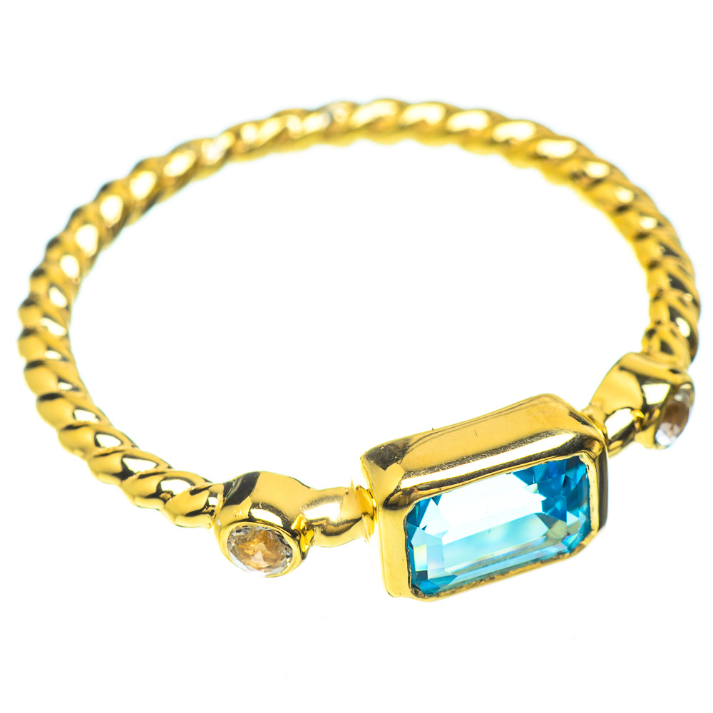 Blue Topaz Rings handcrafted by Anasilvercos - RING51627