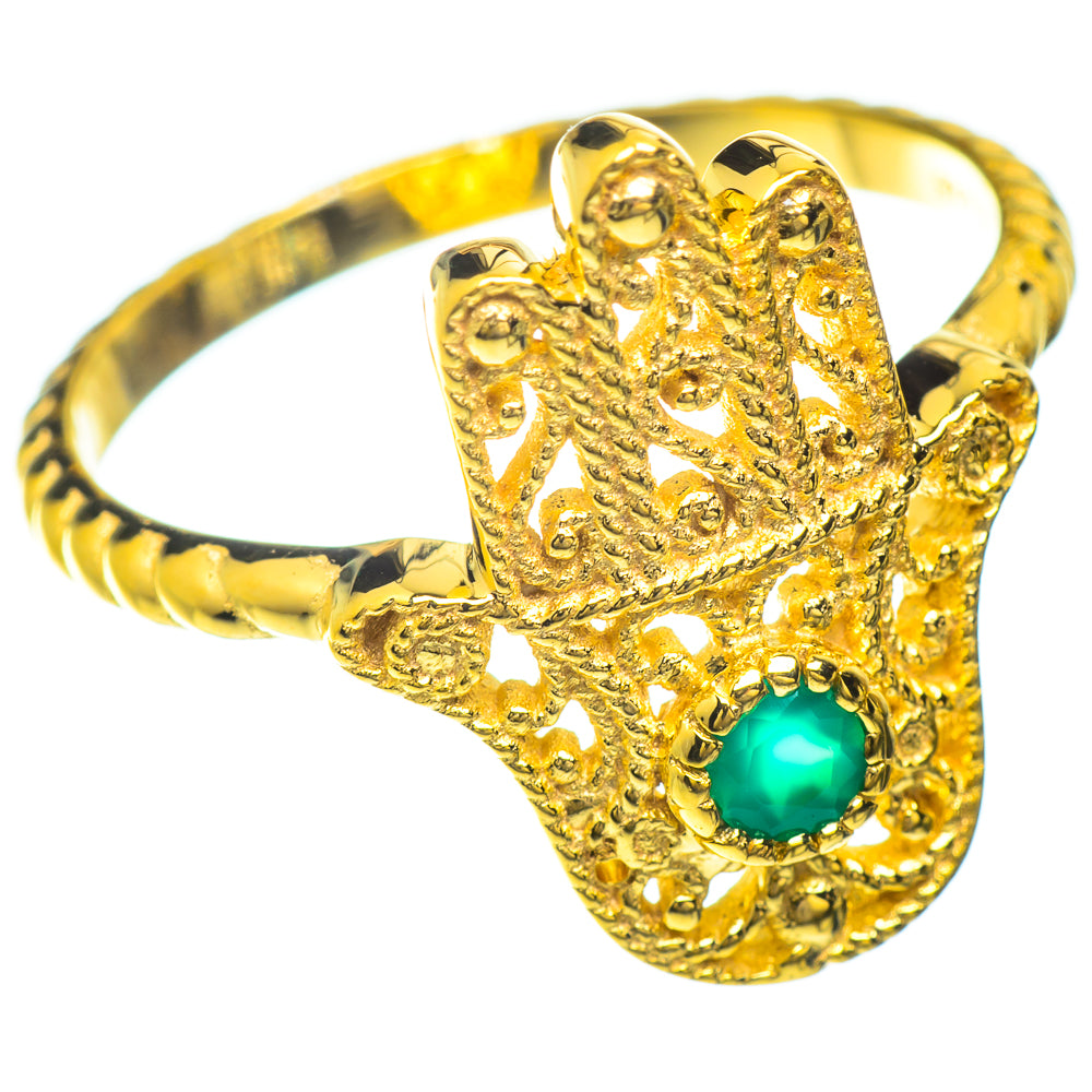Green Onyx Rings handcrafted by Anasilvercos - RING51682