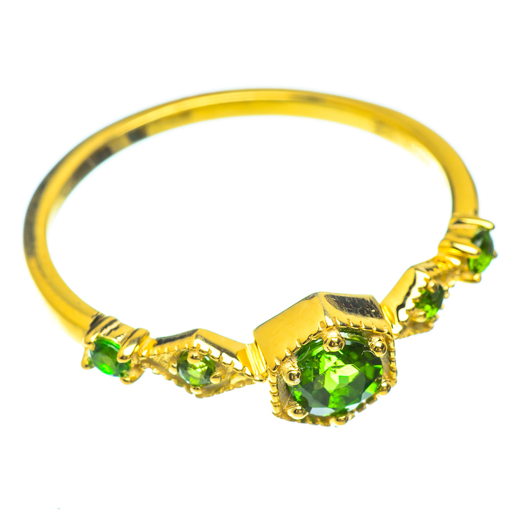 Chrome Diopside Emerald Copper Rings handcrafted by Anasilvercos - RING51707