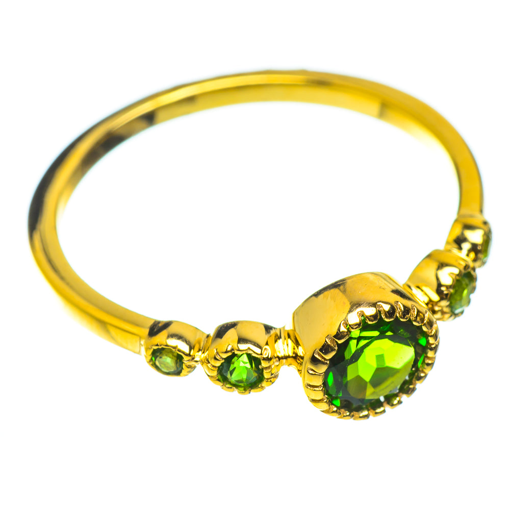 Chrome Diopside Rings handcrafted by Anasilvercos - RING51817