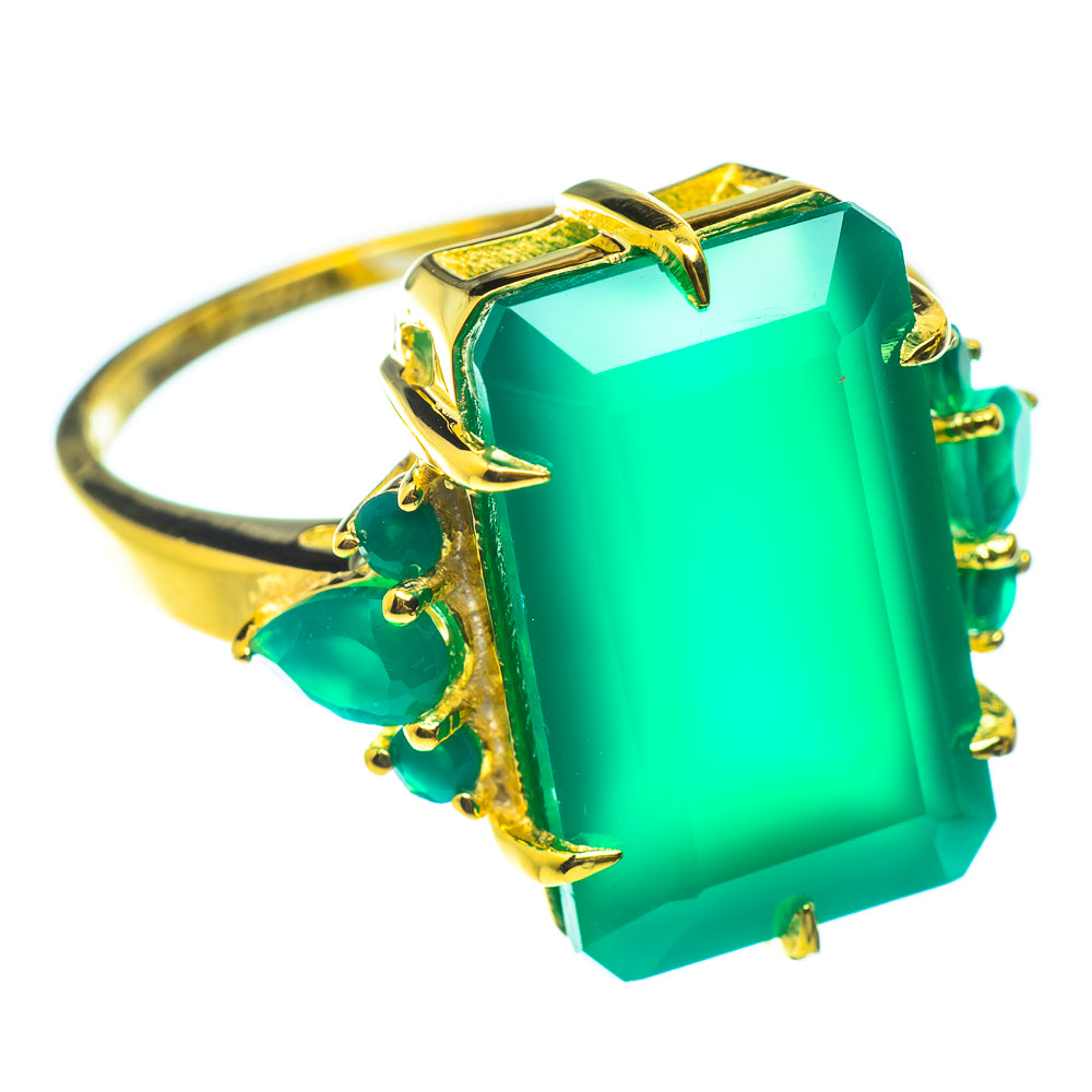 Green Onyx Rings handcrafted by Anasilvercos - RING51932