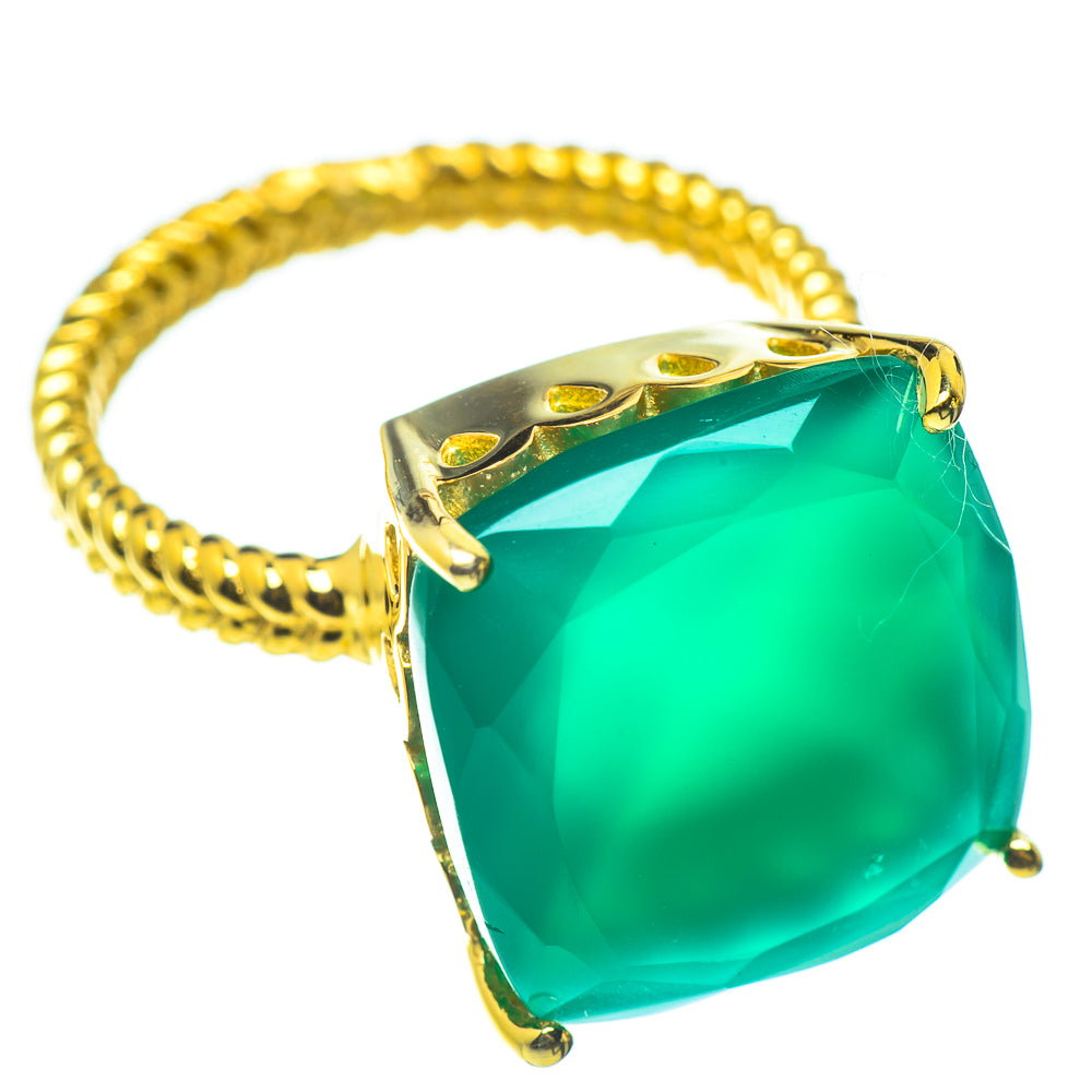 Green Onyx Rings handcrafted by Anasilvercos - RING51983