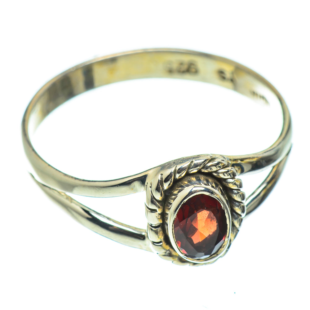 Garnet Rings handcrafted by Anasilvercos - RING52029