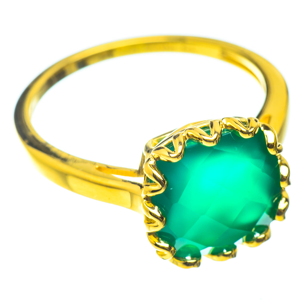 Green Onyx Rings handcrafted by Anasilvercos - RING52046