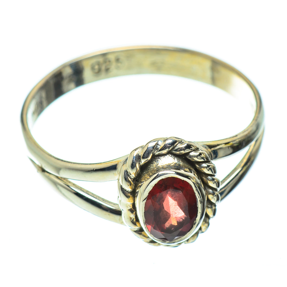 Garnet Rings handcrafted by Anasilvercos - RING52048