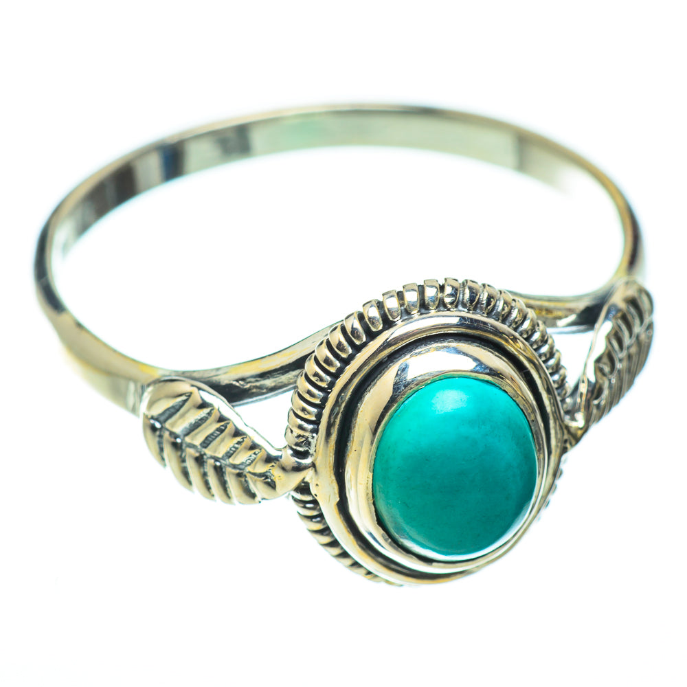 Arizona Turquoise Rings handcrafted by Anasilvercos - RING52094