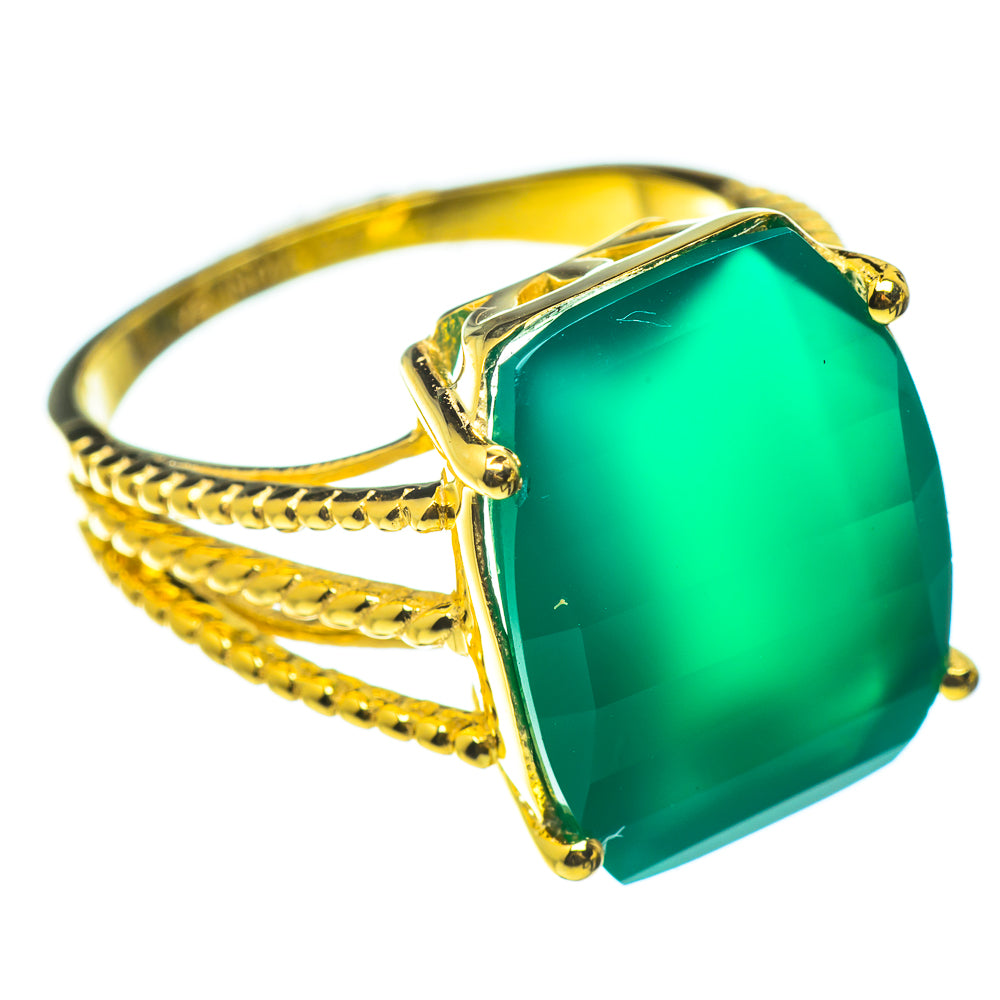 Green Onyx Rings handcrafted by Anasilvercos - RING52099