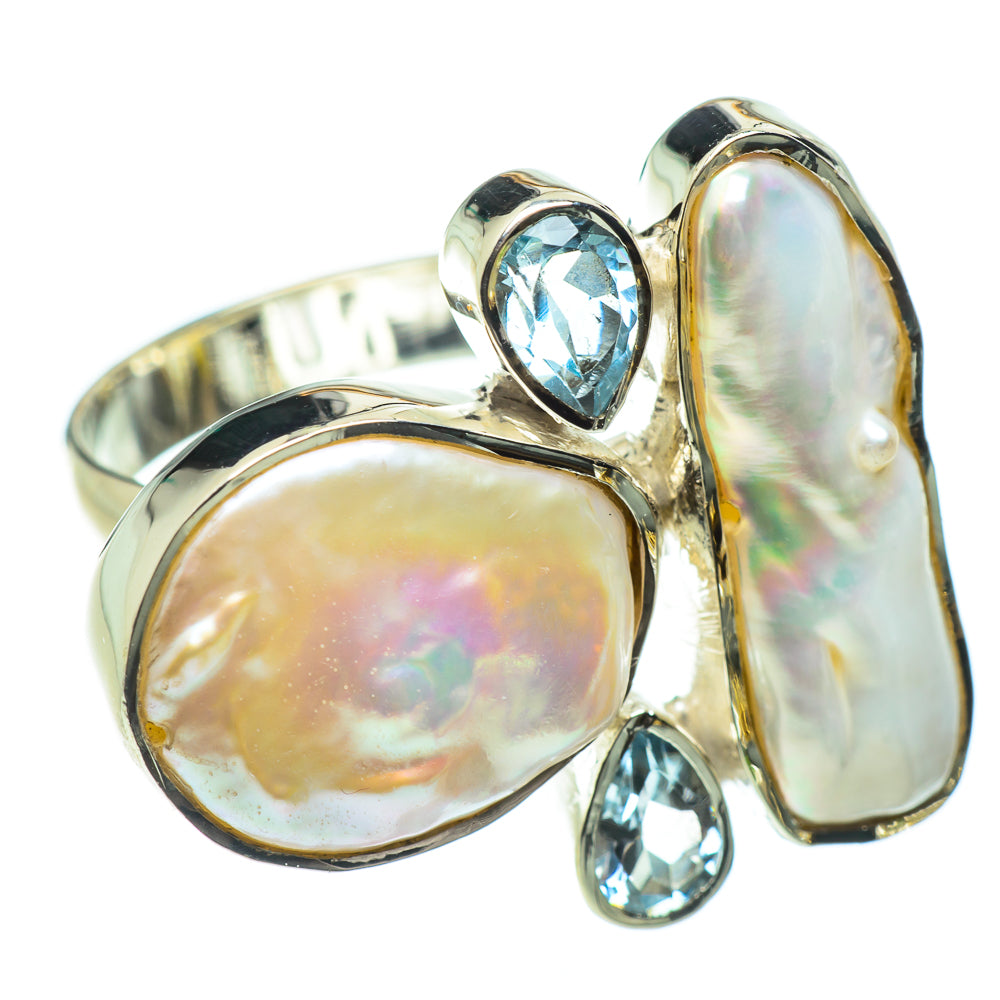Mother Of Pearl Rings handcrafted by Anasilvercos - RING52143