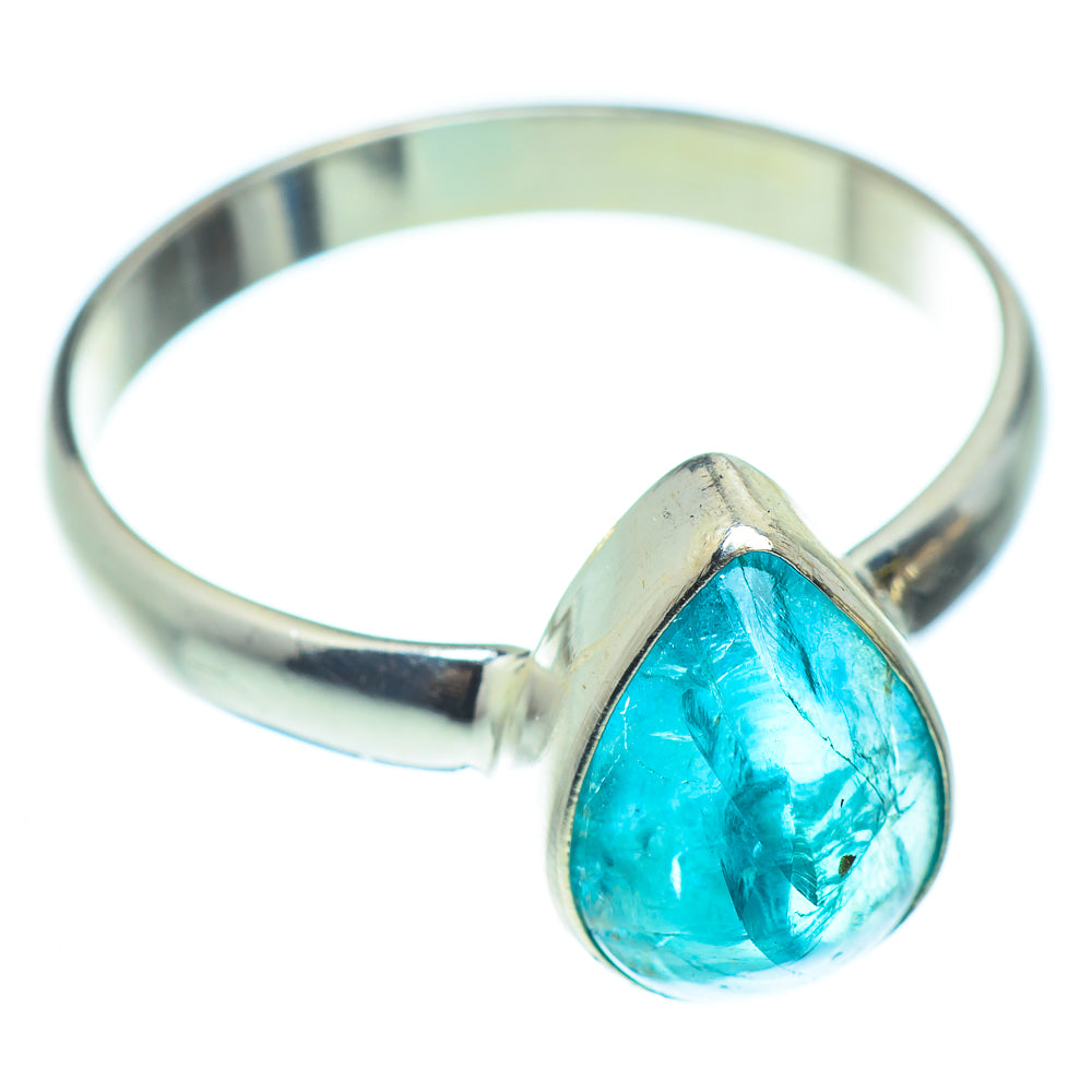Blue Fluorite Rings handcrafted by Anasilvercos - RING52185