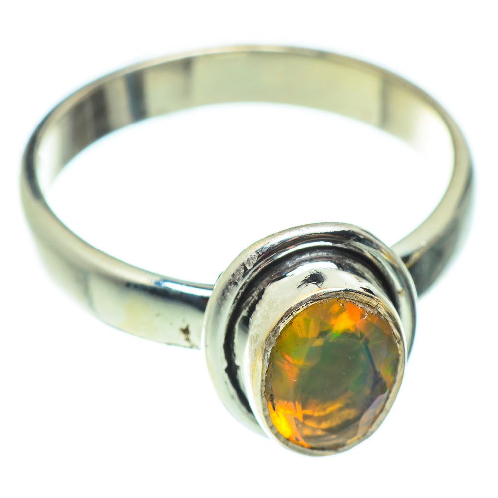 Ethiopian Opal Rings handcrafted by Anasilvercos - RING52236