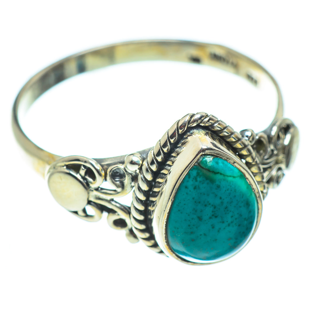 Chrysocolla Rings handcrafted by Anasilvercos - RING52241