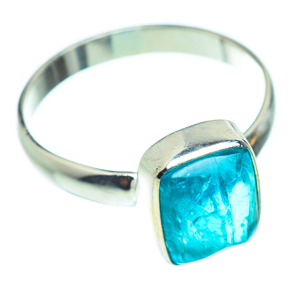Blue Fluorite Rings handcrafted by Anasilvercos - RING52243