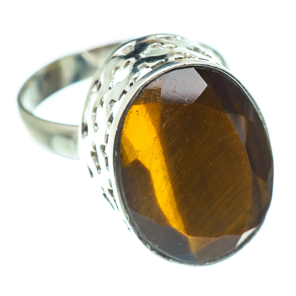 Tiger Eye Rings handcrafted by Anasilvercos - RING52250