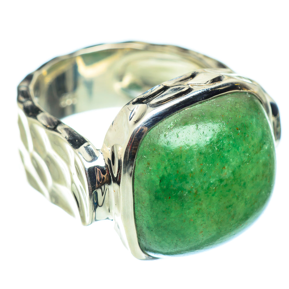 Green Aventurine Rings handcrafted by Anasilvercos - RING52277