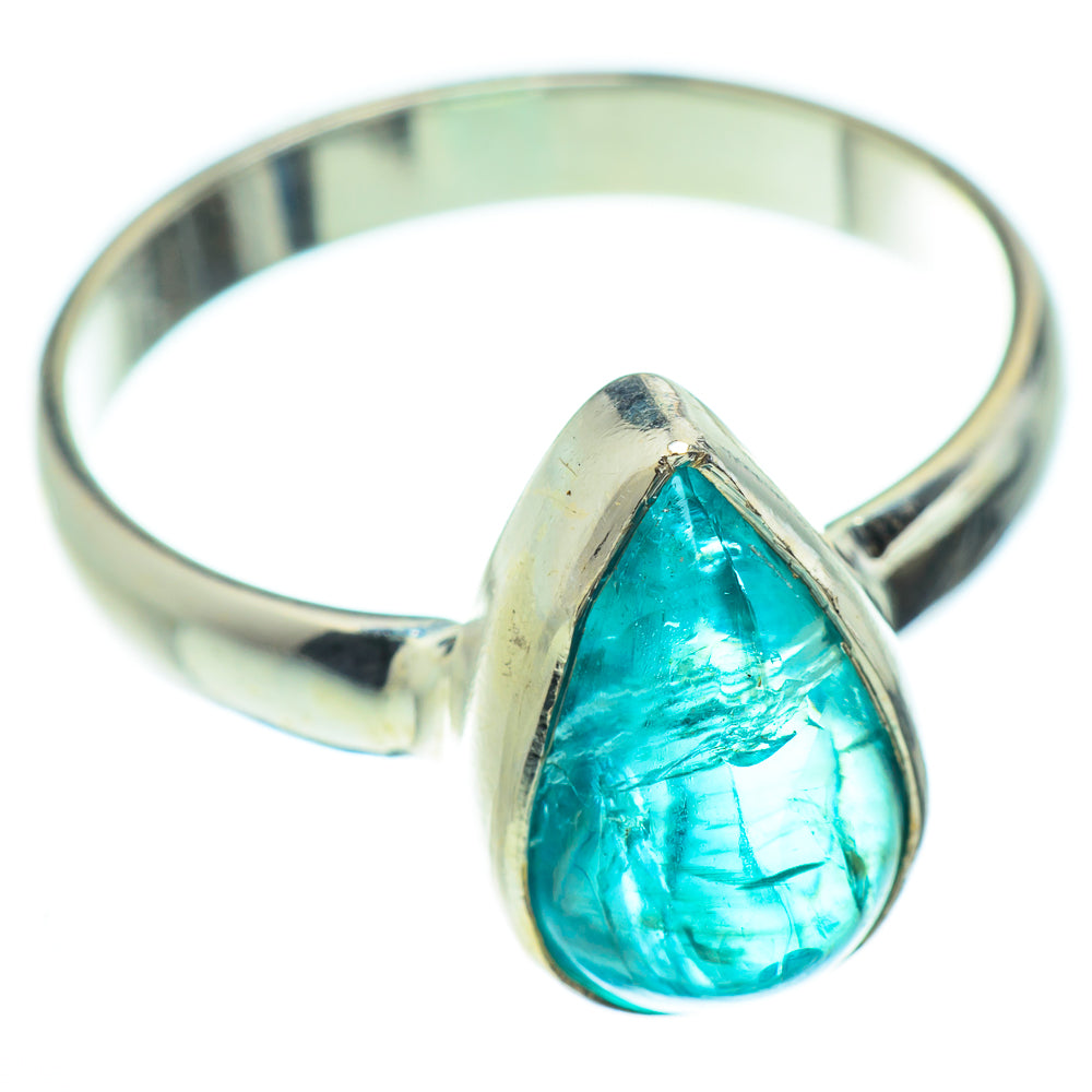 Blue Fluorite Rings handcrafted by Anasilvercos - RING52361