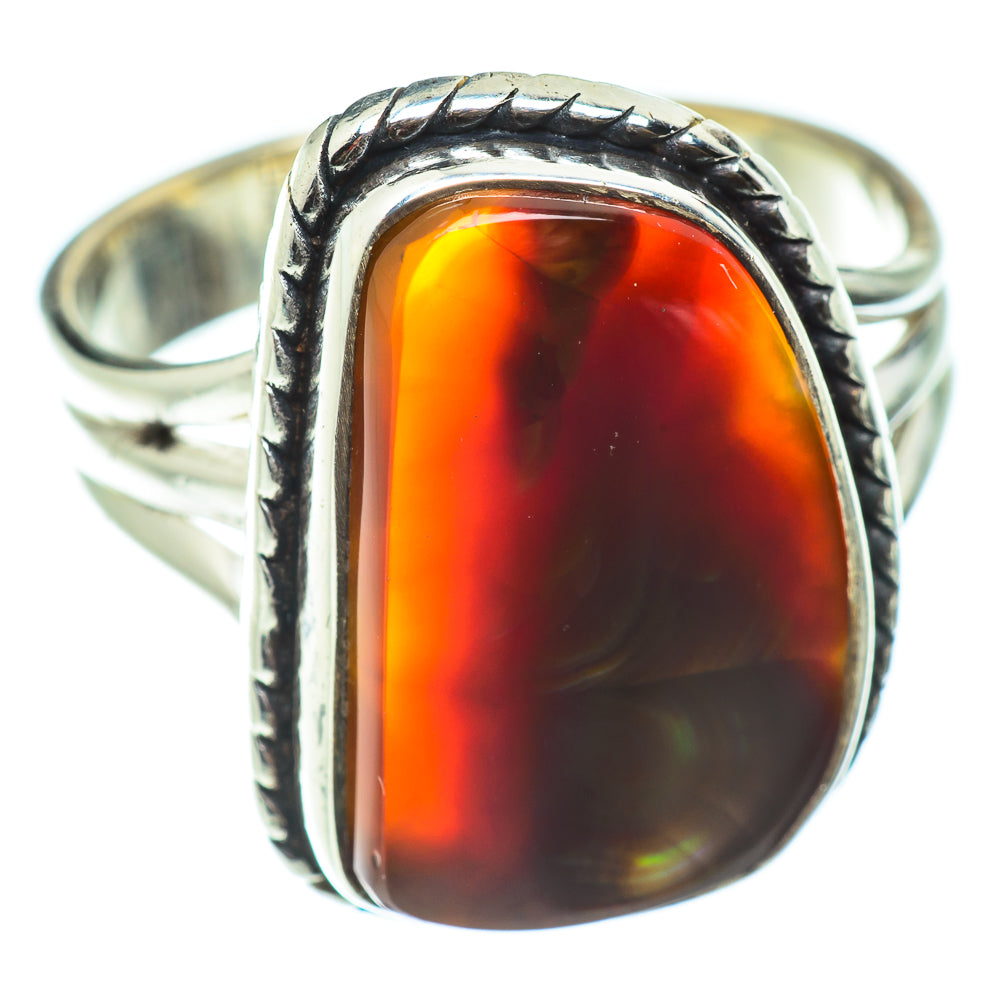 Mexican Fire Agate Rings handcrafted by Anasilvercos - RING52365