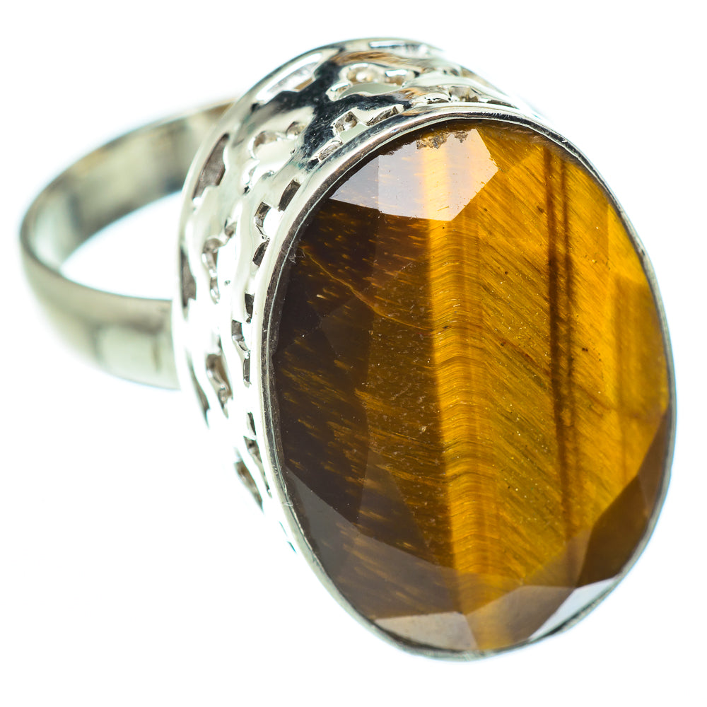 Tiger Eye Rings handcrafted by Anasilvercos - RING52382