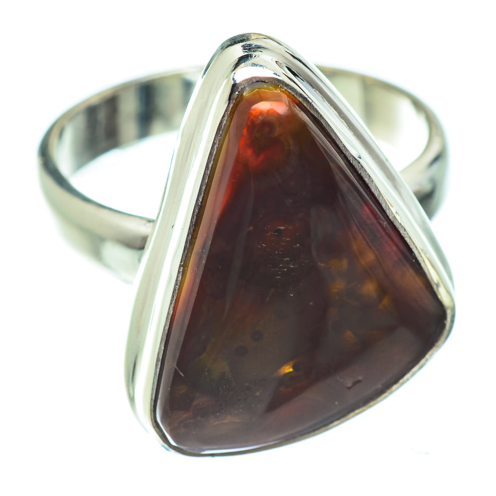 Mexican Fire Agate Rings handcrafted by Anasilvercos - RING52414