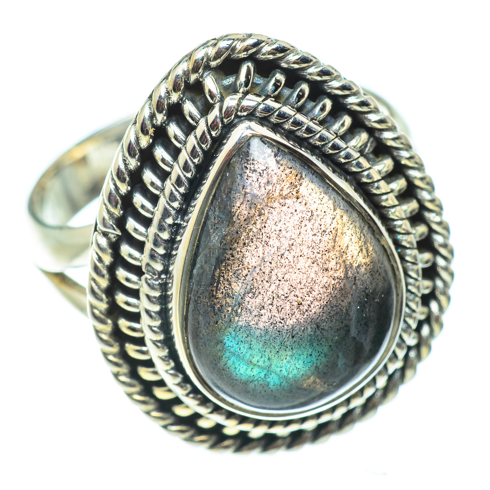Labradorite Rings handcrafted by Anasilvercos - RING52419