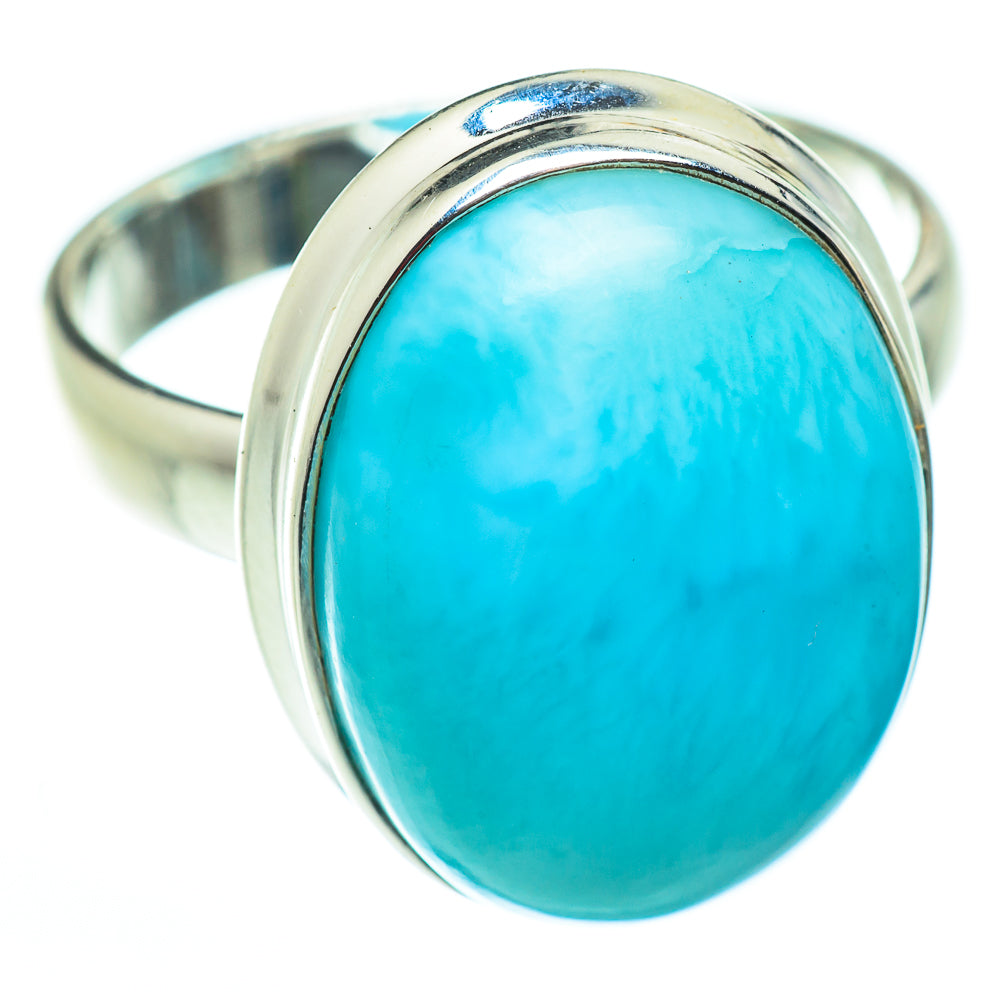 Larimar Rings handcrafted by Anasilvercos - RING52469