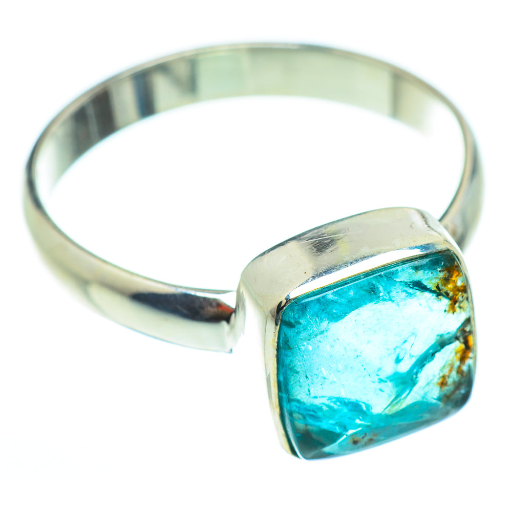 Blue Fluorite Rings handcrafted by Anasilvercos - RING52479