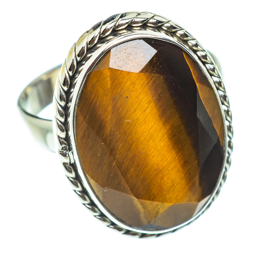 Tiger Eye Rings handcrafted by Anasilvercos - RING52527