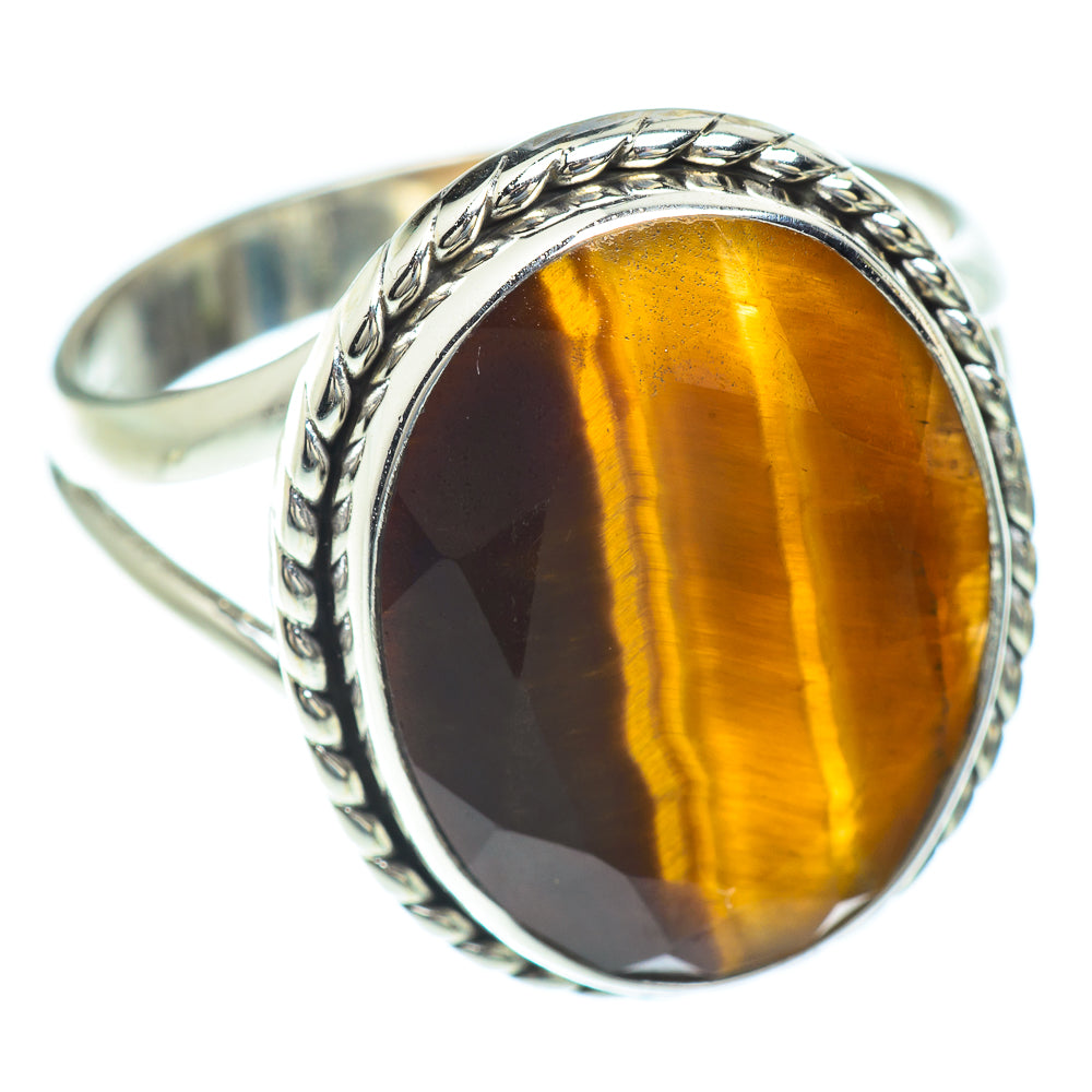 Tiger Eye Rings handcrafted by Anasilvercos - RING52590