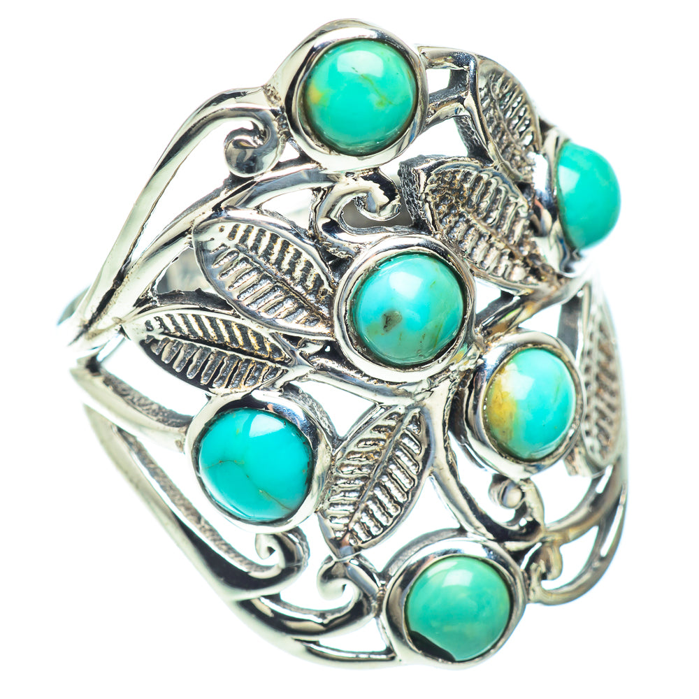 Tibetan Turquoise Rings handcrafted by Anasilvercos - RING52609
