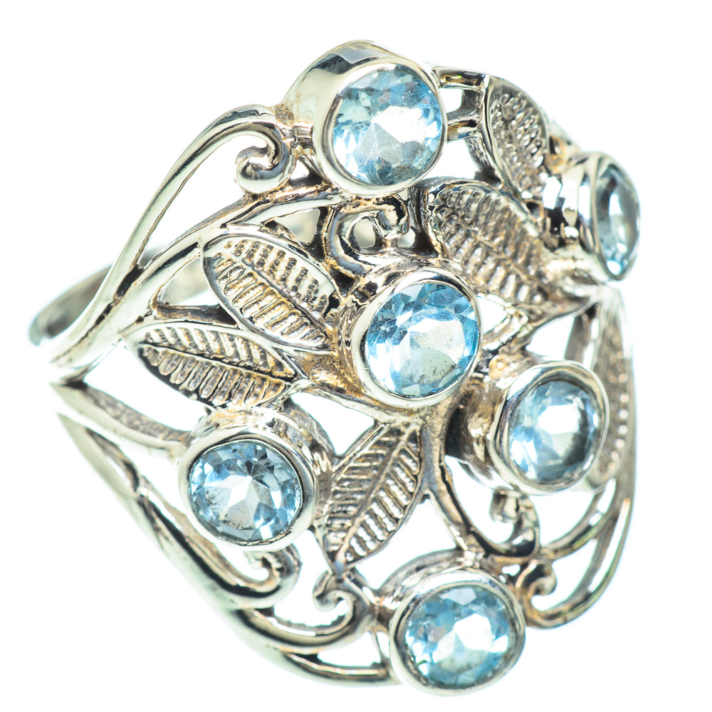 Blue Topaz Rings handcrafted by Anasilvercos - RING52677