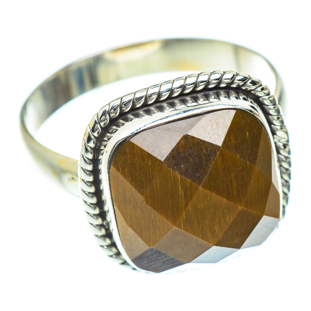 Tiger Eye Rings handcrafted by Anasilvercos - RING52687