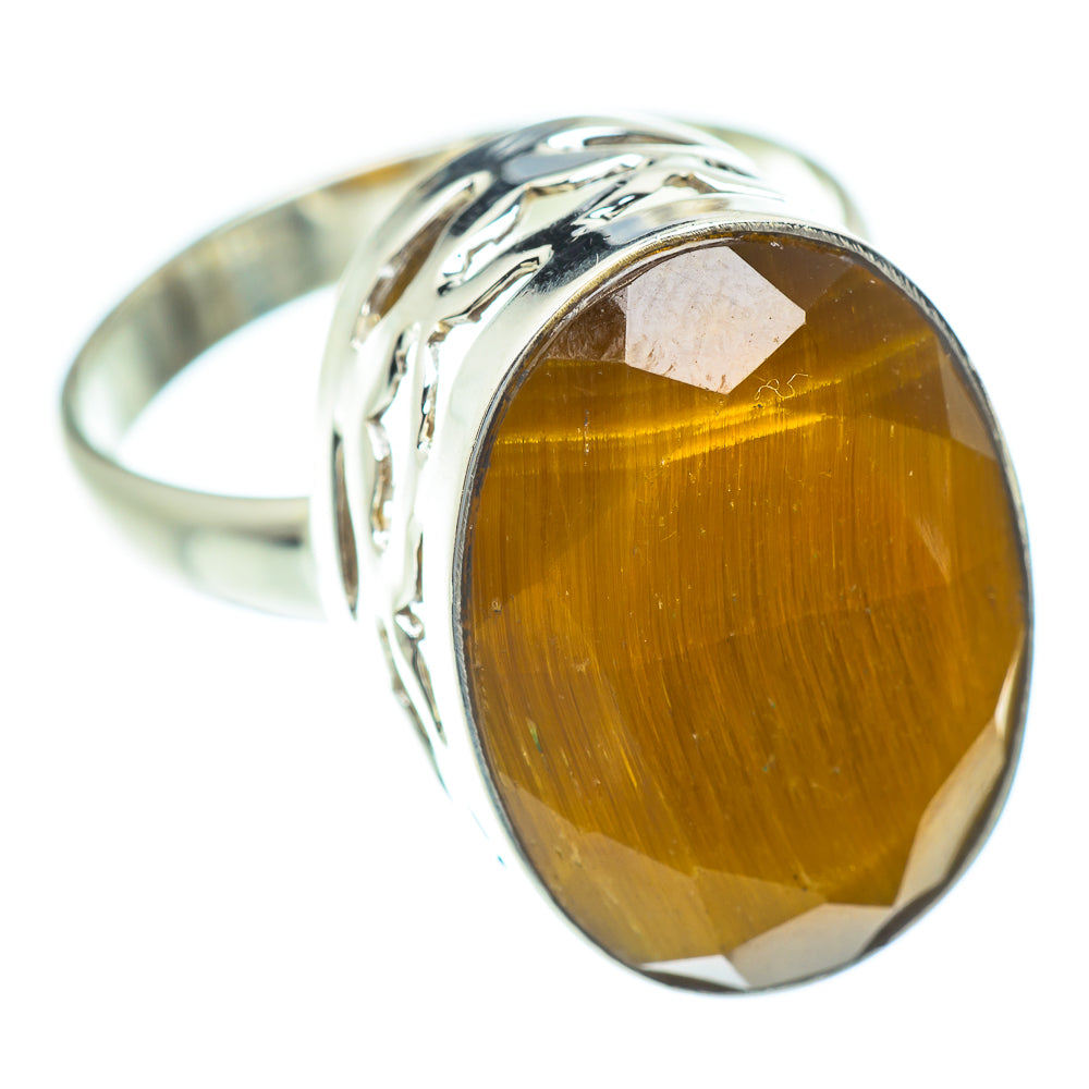 Tiger Eye Rings handcrafted by Anasilvercos - RING52709