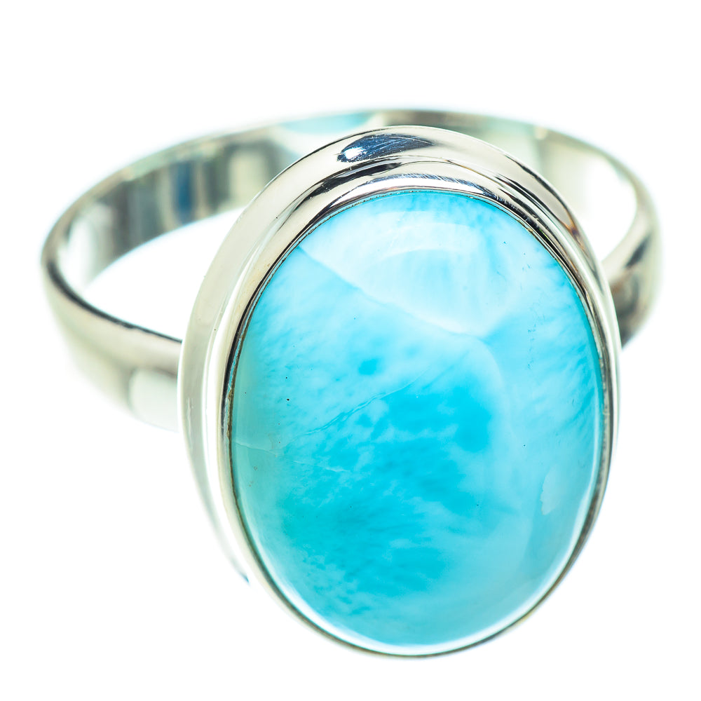 Larimar Rings handcrafted by Anasilvercos - RING52740
