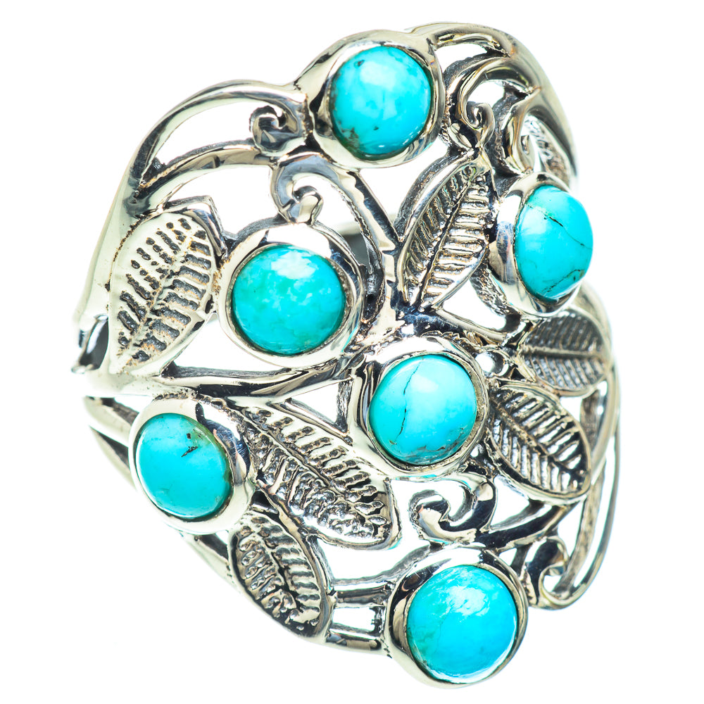 Tibetan Turquoise Rings handcrafted by Anasilvercos - RING52772
