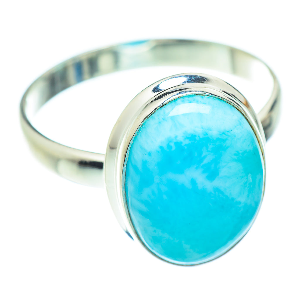 Larimar Rings handcrafted by Anasilvercos - RING52793