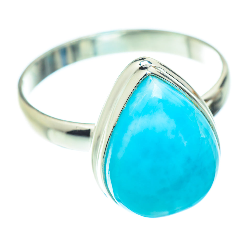 Larimar Rings handcrafted by Anasilvercos - RING52836