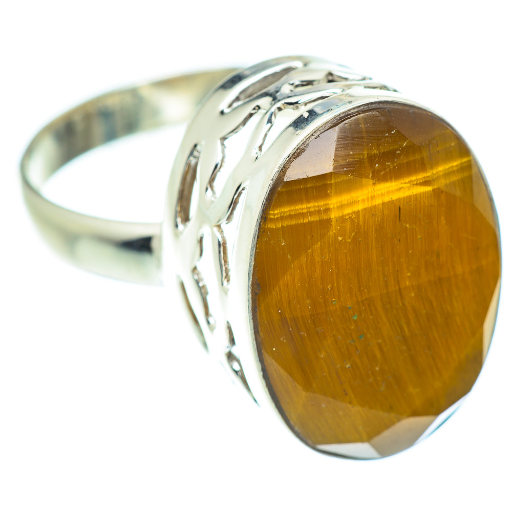 Tiger Eye Rings handcrafted by Anasilvercos - RING52843