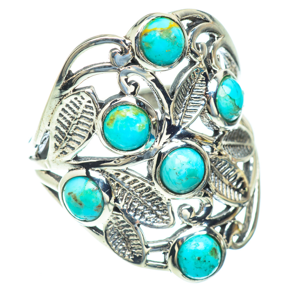 Arizona Turquoise Rings handcrafted by Anasilvercos - RING52849