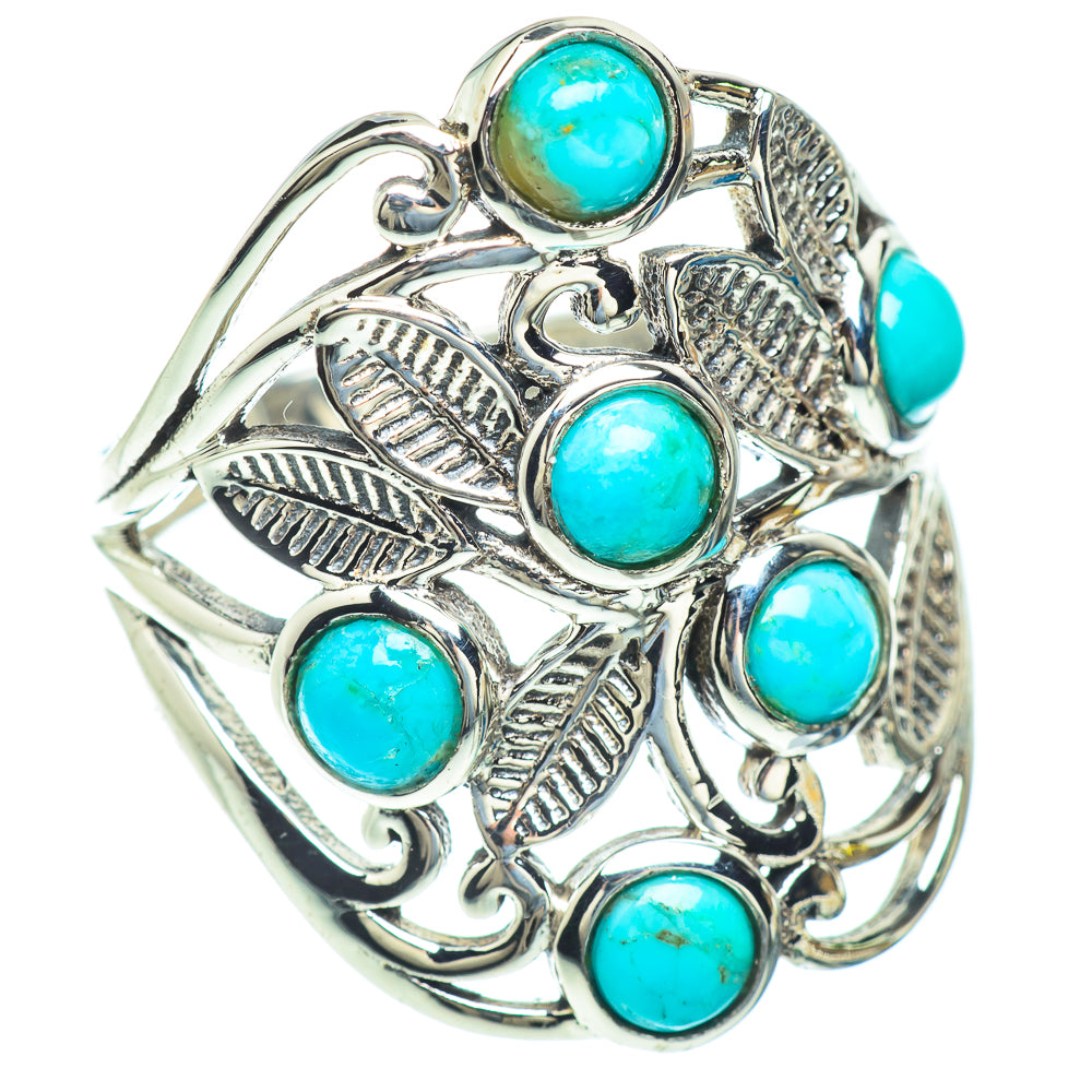Arizona Turquoise Rings handcrafted by Anasilvercos - RING52862