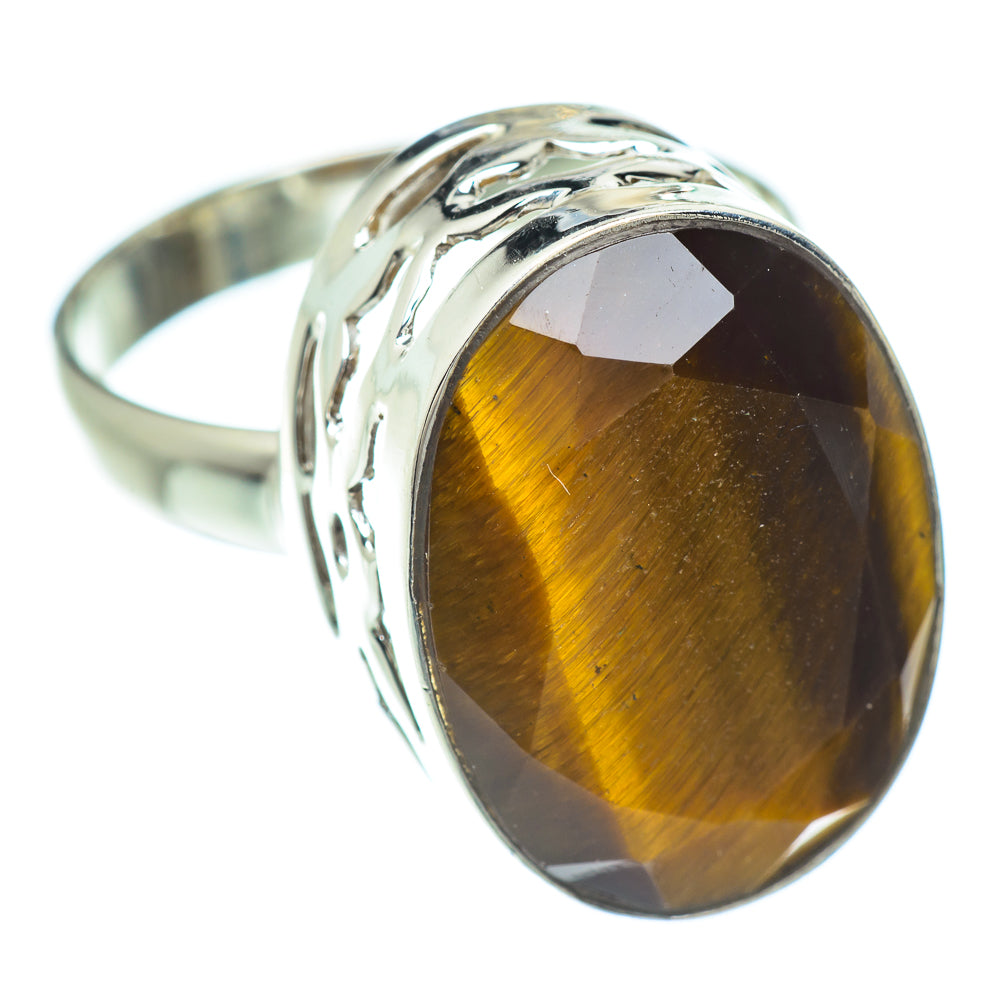 Tiger Eye Rings handcrafted by Anasilvercos - RING52994