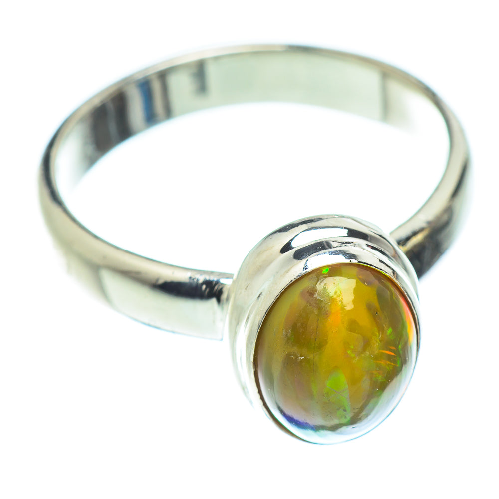 Ethiopian Opal Rings handcrafted by Anasilvercos - RING53010