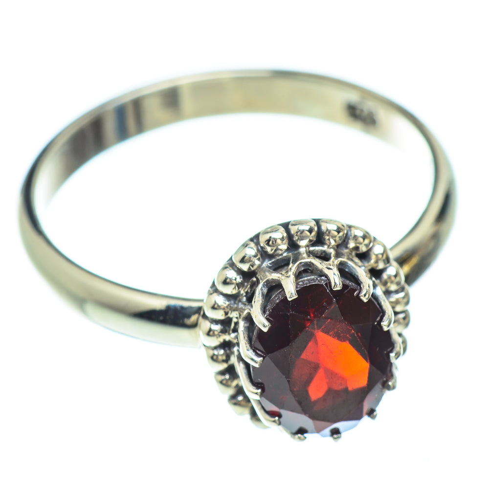 Garnet Rings handcrafted by Anasilvercos - RING53028