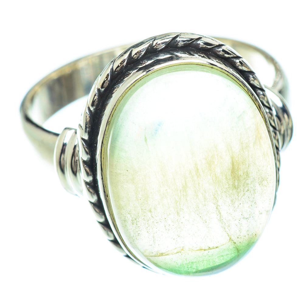 Green Fluorite Rings handcrafted by Anasilvercos - RING53037