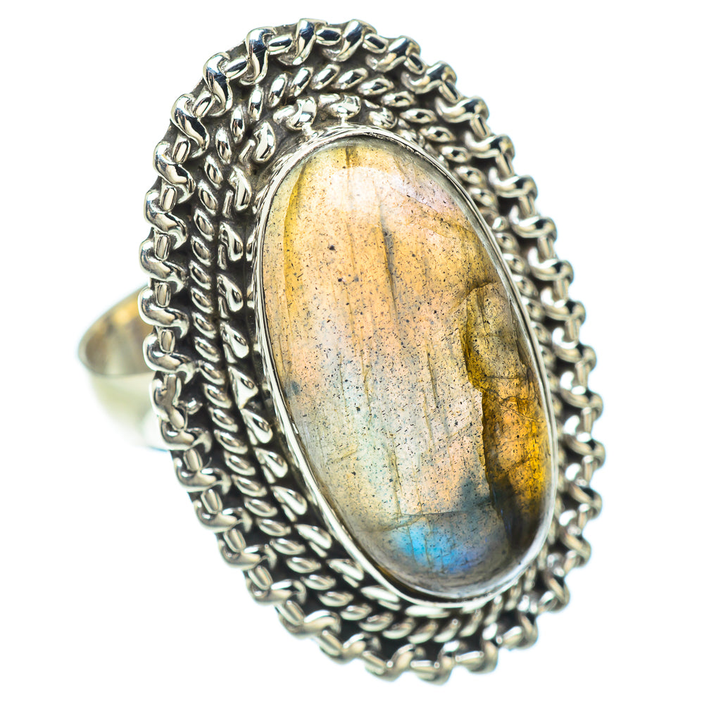 Labradorite Rings handcrafted by Anasilvercos - RING53088