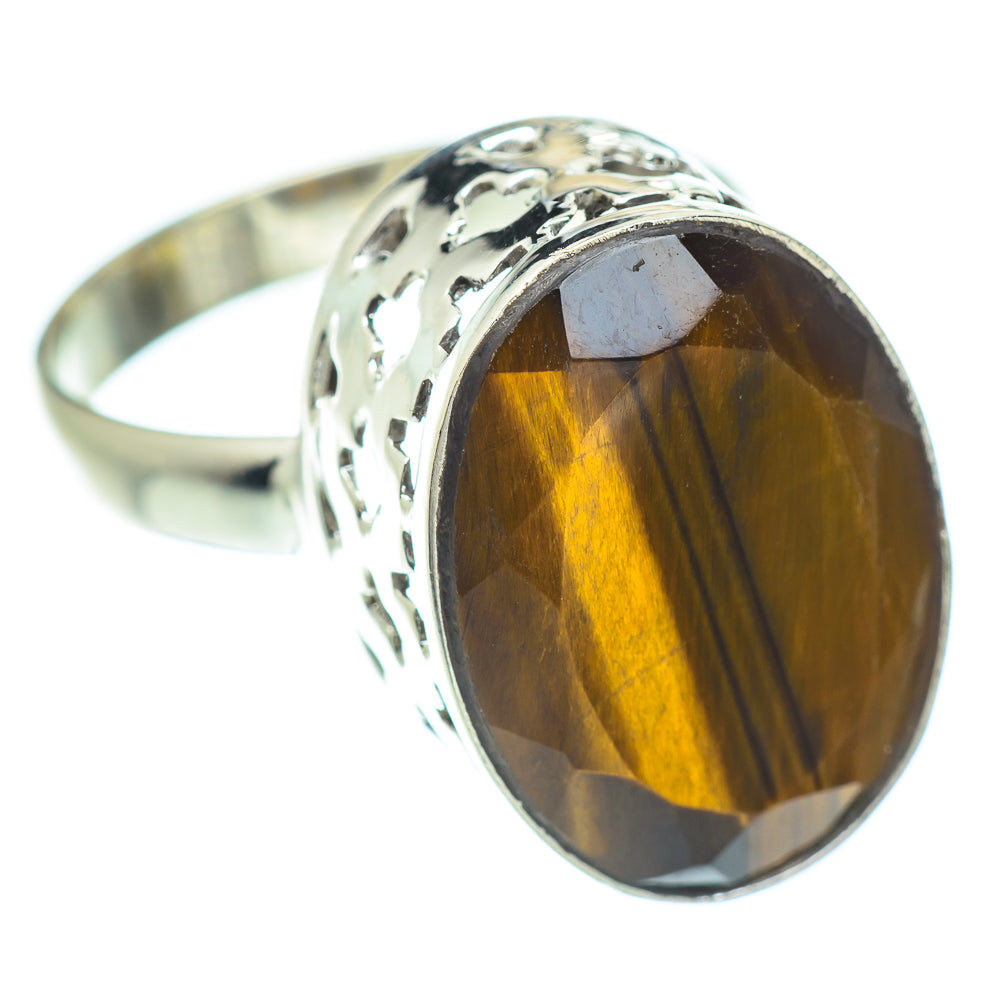 Tiger Eye Rings handcrafted by Anasilvercos - RING53119