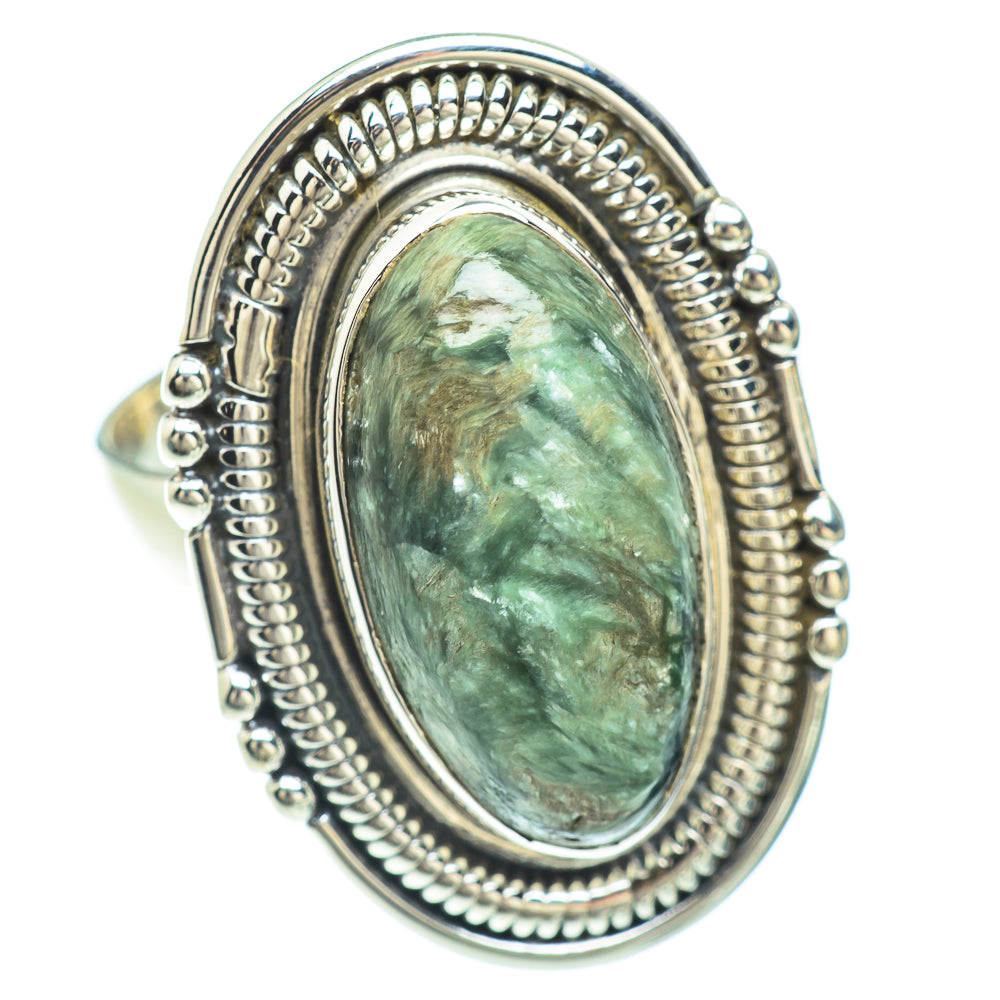 Seraphinite Rings handcrafted by Anasilvercos - RING53133