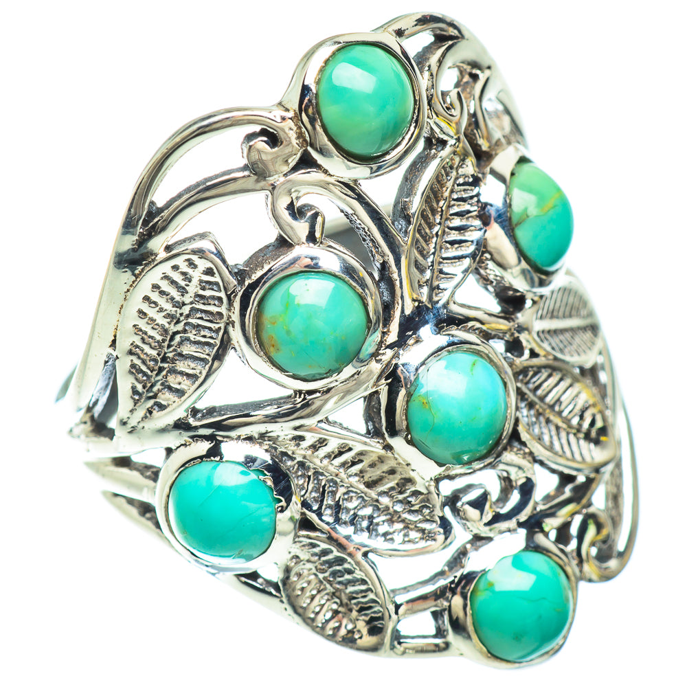 Tibetan Turquoise Rings handcrafted by Anasilvercos - RING53142