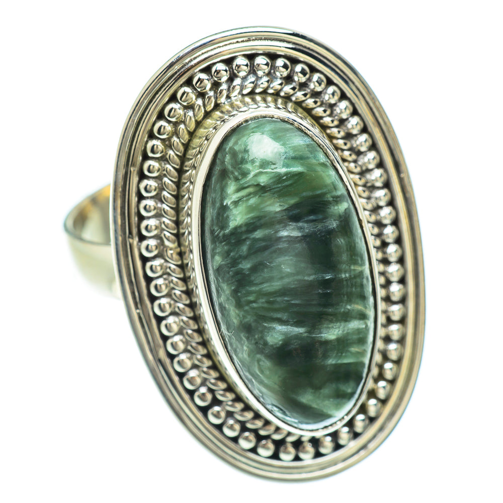 Seraphinite Rings handcrafted by Anasilvercos - RING53150