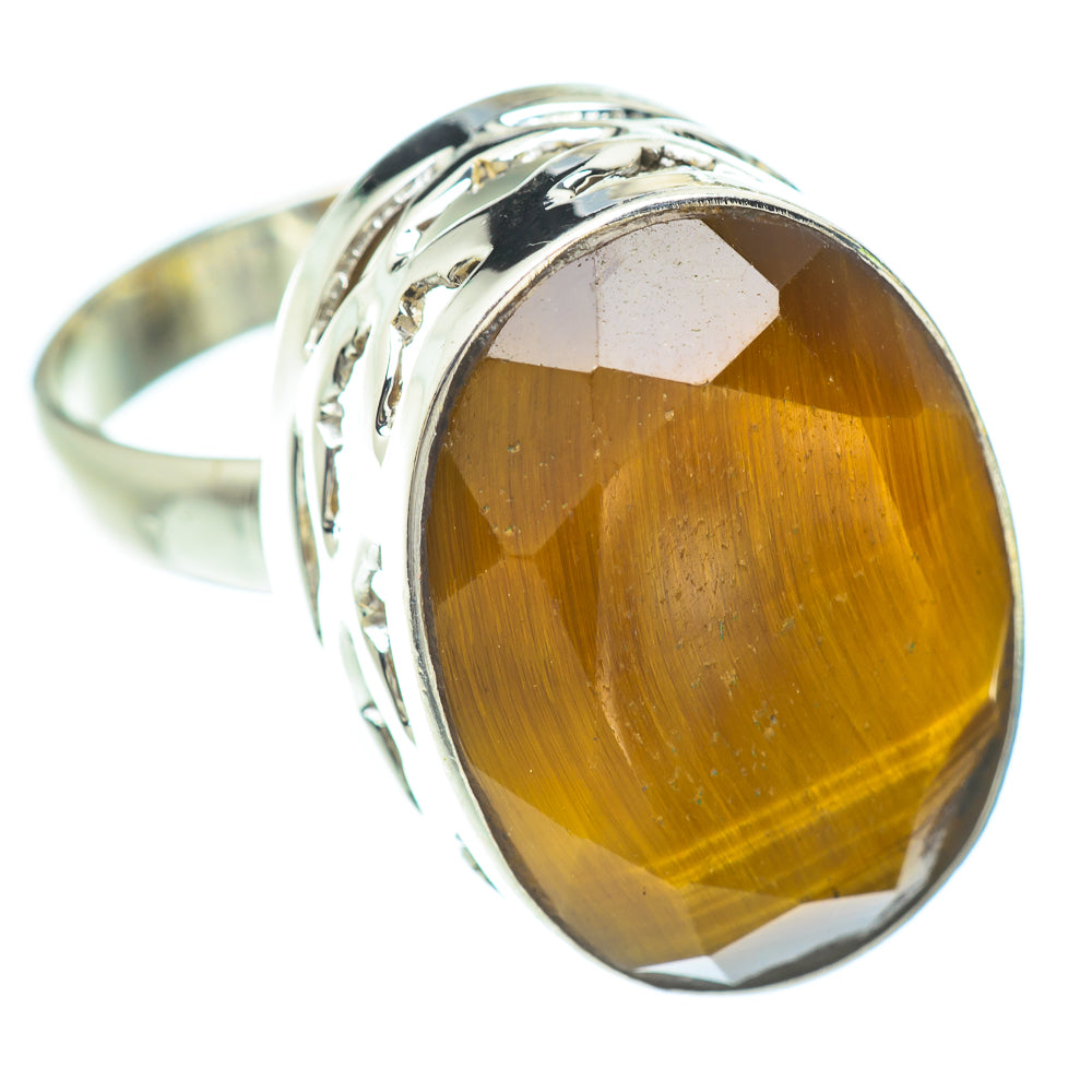 Tiger Eye Rings handcrafted by Anasilvercos - RING53151