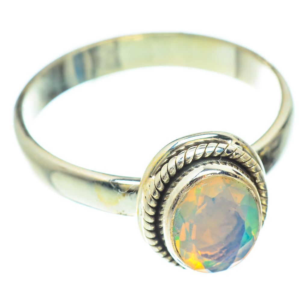 Ethiopian Opal Rings handcrafted by Anasilvercos - RING53171