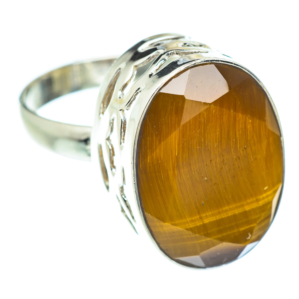 Tiger Eye Rings handcrafted by Anasilvercos - RING53238